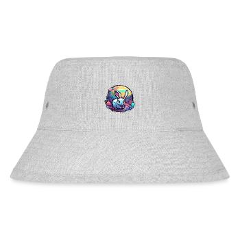 Animal in Soap Bubble / Childlike / Cute / Bunny - Stanley/Stella Recycled Bucket Hat - heather grey - Front