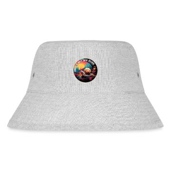 Snail in a colorful circle always with the calm - Stanley/Stella Recycled Bucket Hat - heather grey - Front