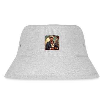 Matrose / Schiffsbesatzung / Decksmann / Anker - Stanley/Stella recycelter Bucket Hat - Grau meliert - Vorne
