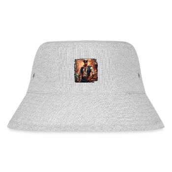Matrose / Schiffsbesatzung / Decksmann / Anker - Stanley/Stella recycelter Bucket Hat - Grau meliert - Vorne