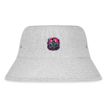 Matrose / Schiffsbesatzung / Decksmann / Anker - Stanley/Stella recycelter Bucket Hat - Grau meliert - Vorne