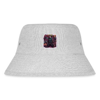 Cyberpunk / Design / Logo / Frau / Mantel / Gothic - Stanley/Stella recycelter Bucket Hat - Grau meliert - Vorne