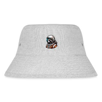 Astronaut / Weltall / Tier / Waschbär / Raumschiff - Stanley/Stella recycelter Bucket Hat - Grau meliert - Vorne