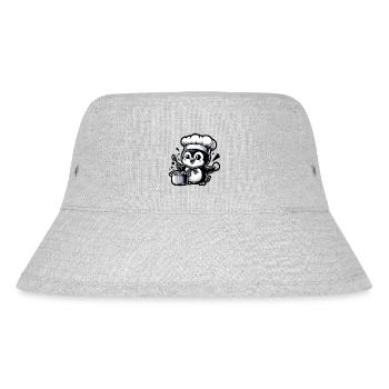 Chef Penguin: Master of Pots - Stanley/Stella Recycled Bucket Hat - heather grey - Front