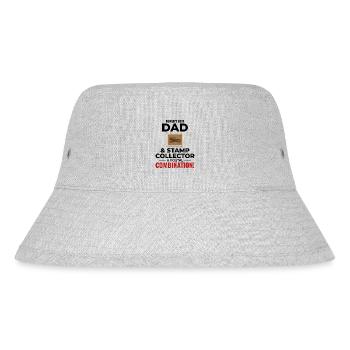 Stamp Collector Collecting Hobby Philatelist - Stanley/Stella Recycled Bucket Hat - heather grey - Front