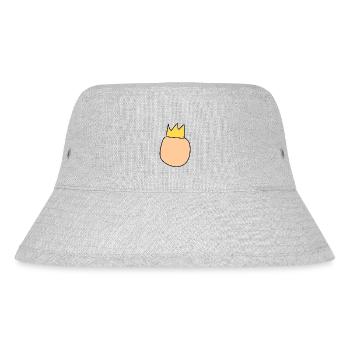 Head Crown King Symbol - Stanley/Stella Recycled Bucket Hat - heather grey - Front