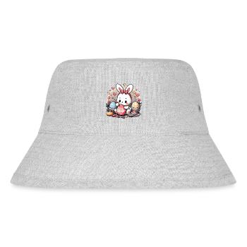 Ostervorbereitungen - Stanley/Stella recycelter Bucket Hat - Grau meliert - Vorne