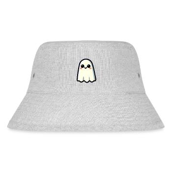 Ghoulishly Cute: The Friendly Phantom - Stanley/Stella Recycled Bucket Hat - heather grey - Front