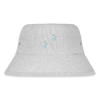 Soap bubbles circles shape water pattern - Stanley/Stella Recycled Bucket Hat - heather grey - Front