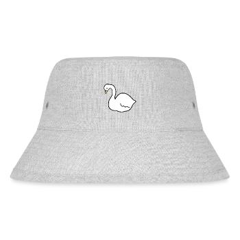 Swan Swans Bird Animal Symbol - Stanley/Stella Recycled Bucket Hat - heather grey - Front