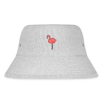 Flamingo Animal Symbol Pink Pink - Stanley/Stella Recycled Bucket Hat - heather grey - Front