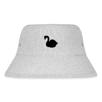 Schwan symbol Schwäne tier vogel - Stanley/Stella recycelter Bucket Hat - Grau meliert - Vorne