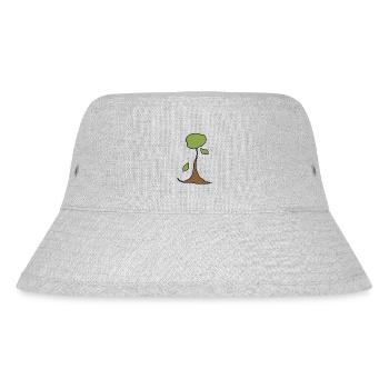 tree plant symbol nature shape - Stanley/Stella Recycled Bucket Hat - heather grey - Front