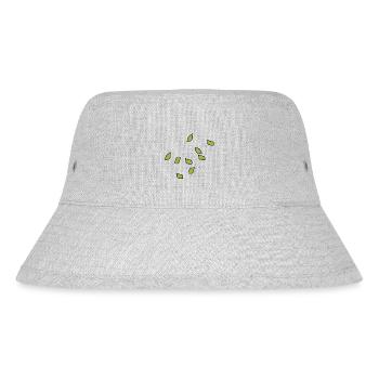 green leaves leaf pattern plants nature - Stanley/Stella Recycled Bucket Hat - heather grey - Front