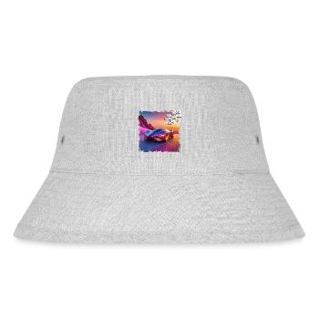 POSTER Lucky Saying | futuristic car - Stanley/Stella Recycled Bucket Hat - heather grey - Front
