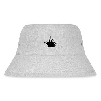 grass symbol natur pflanze form - Stanley/Stella recycelter Bucket Hat - Grau meliert - Vorne
