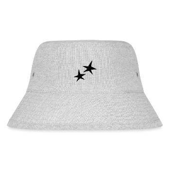 stern form zwei sterne symbol - Stanley/Stella recycelter Bucket Hat - Grau meliert - Vorne
