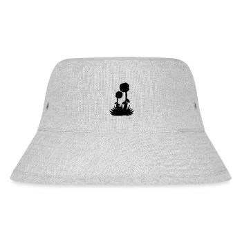 grass zwei blumen blume natur pflanze rosen - Stanley/Stella recycelter Bucket Hat - Grau meliert - Vorne