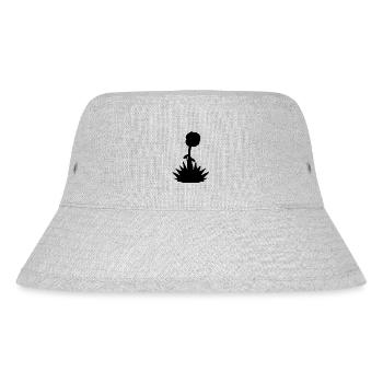 grass symbol blume natur pflanze - Stanley/Stella recycelter Bucket Hat - Grau meliert - Vorne