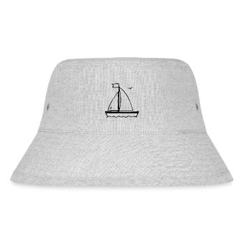 SAILBOAT SAILING SAILING BOAT MARITIMEON HOLIDAY - Stanley/Stella Recycled Bucket Hat - heather grey - Front