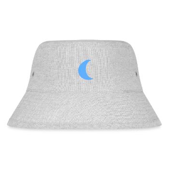 Forme de lune Planète Symbole Bleu - Bob recyclé Stanley/Stella - gris chiné - Devant