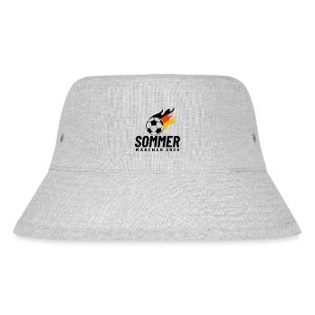 Sommermärchen 2024 Flamme Deutschland - Stanley/Stella recycelter Bucket Hat - Grau meliert - Vorne