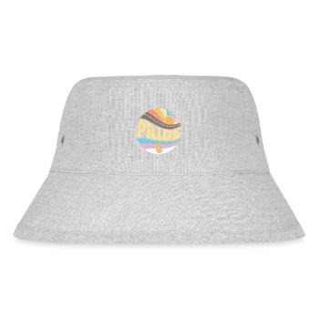 Vintage Gay Lesbian Pride Month - Groovy LGBT - Stanley/Stella Recycled Bucket Hat - heather grey - Front