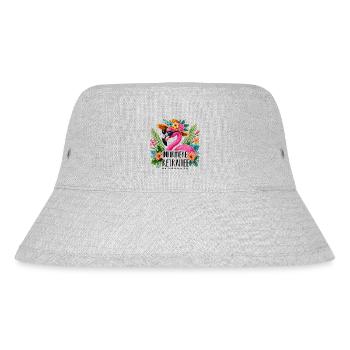 Infirmière retraitée cadeau retraite flamant rose - Bob recyclé Stanley/Stella - gris chiné - Devant