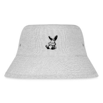 Lapin endormi pour enfants avec de grandes oreilles - Bob recyclé Stanley/Stella - gris chiné - Devant