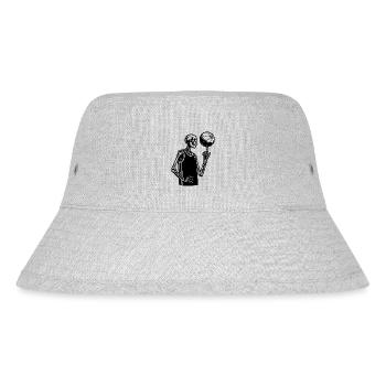 Halloween Skeleton Costume Basketball Style - Stanley/Stella Recycled Bucket Hat - heather grey - Front