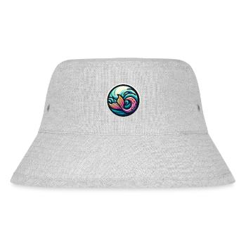 Flosse Meerjungfrau - Stanley/Stella recycelter Bucket Hat - Grau meliert - Vorne