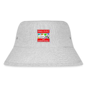 Grain Drinker Slogan Motif - Stanley/Stella Recycled Bucket Hat - heather grey - Front