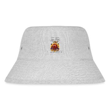 Wer würfelt mich? Hilfe. - Stanley/Stella recycelter Bucket Hat - Grau meliert - Vorne