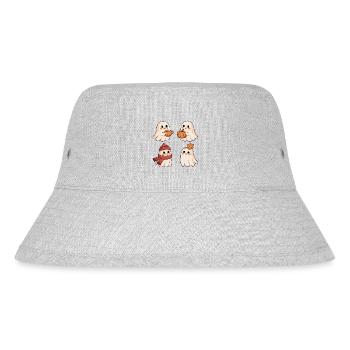 Warme Herbstgeister - Stanley/Stella recycelter Bucket Hat - Grau meliert - Vorne