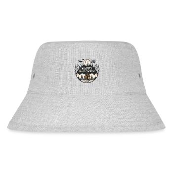 Halloween Night Mountain Cabin - Stanley/Stella Recycled Bucket Hat - heather grey - Front