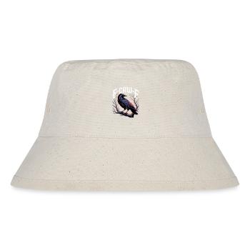 F-CAW-F Krähe – Rabe Sarkasmus Gothic Design - Stanley/Stella recycelter Bucket Hat - Naturweiß - Vorne