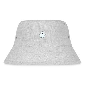 Kuscheliger Geisterfreund süßes Gespenst - Stanley/Stella recycelter Bucket Hat - Grau meliert - Vorne