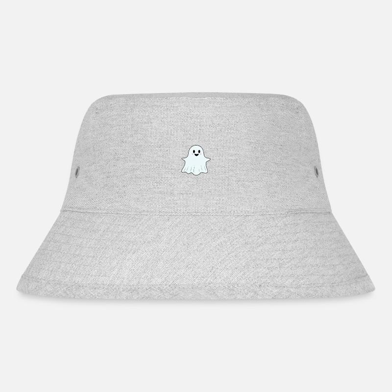 Cuddly Ghost Friend Cute Ghost - Stanley/Stella Recycled Bucket Hat - heather grey