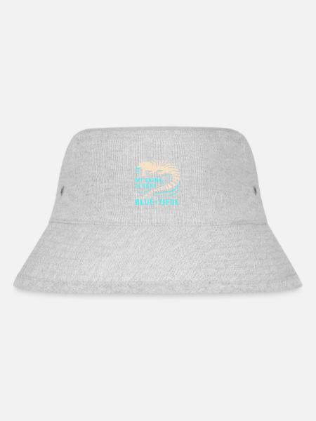 Eidechse - Stanley/Stella recycelter Bucket Hat - Grau meliert