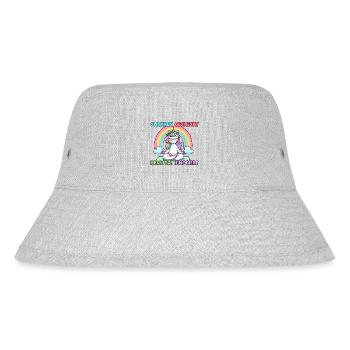 Chakras checked – reality ignored - Stanley/Stella Recycled Bucket Hat - heather grey - Front