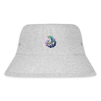Licorne cosmique dans la Mer des Étoiles - Bob recyclé Stanley/Stella - gris chiné - Devant