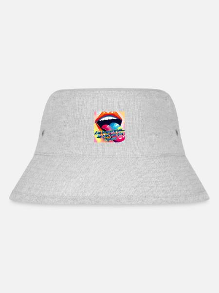 Tongues & Orgasms - Stanley/Stella Recycled Bucket Hat - heather grey