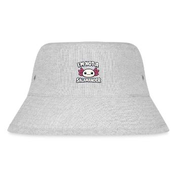 I'm not a salamander - Axolotl - Stanley/Stella Recycled Bucket Hat - heather grey - Front