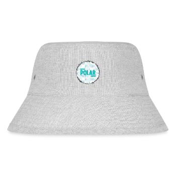 Polar Eisblau Logo Muster - Stanley/Stella Recycled Bucket Hat - heather grey - Front