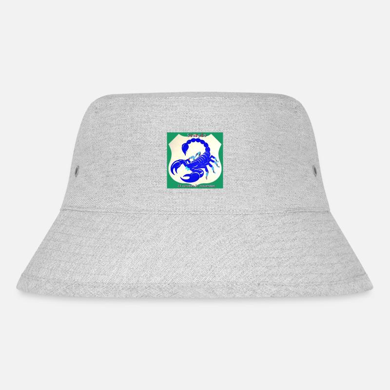 Skorpion - Stanley/Stella recycelter Bucket Hat - Grau meliert