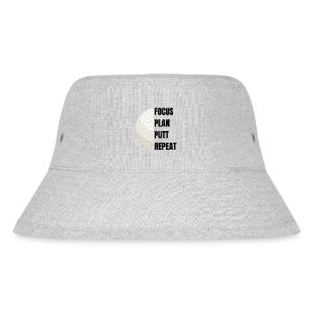 Focus Plan Putt Repeat – Golf Slogan - Bob recyclé Stanley/Stella - gris chiné - Devant