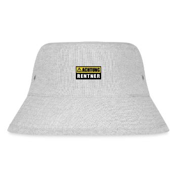 Achtung Rentner - Stanley/Stella recycelter Bucket Hat - Grau meliert - Vorne