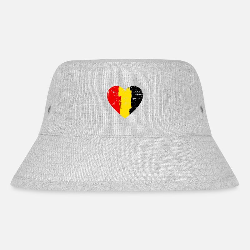 Drapeau du Cœur de Belgique - Bob recyclé Stanley/Stella - gris chiné