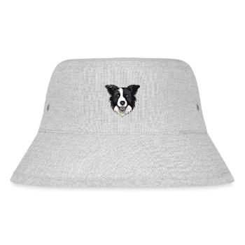 Border Collie - Stanley/Stella Recycled Bucket Hat - heather grey - Front