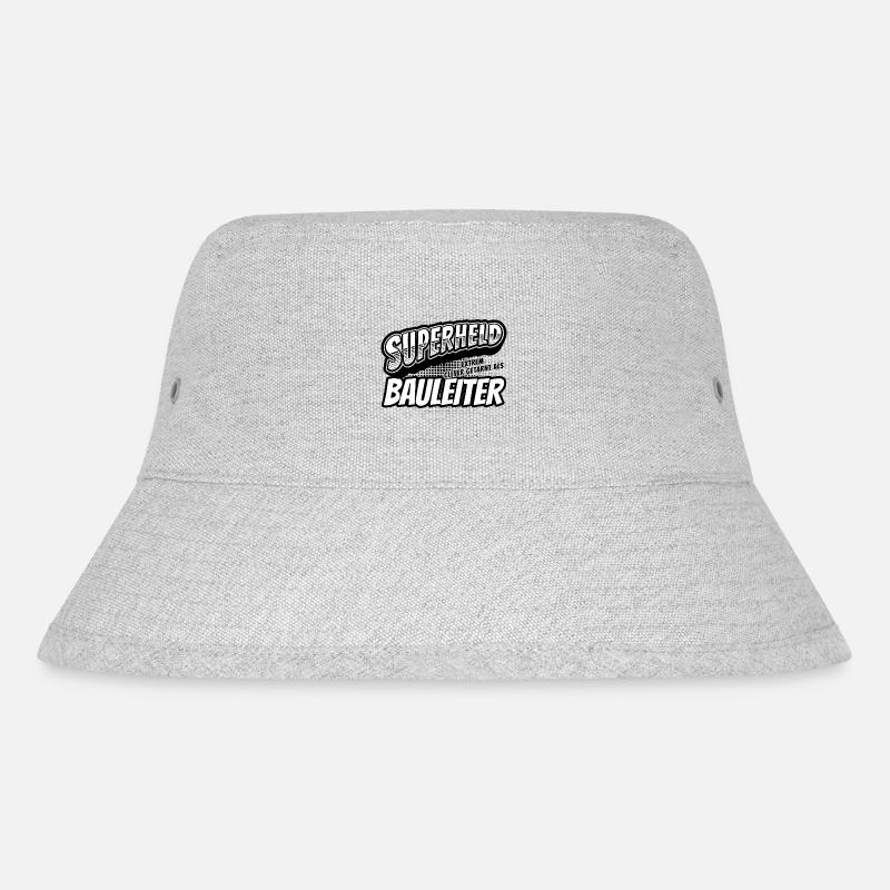 Superheld, clever getarnt als Bauleiter - Stanley/Stella recycelter Bucket Hat - Grau meliert